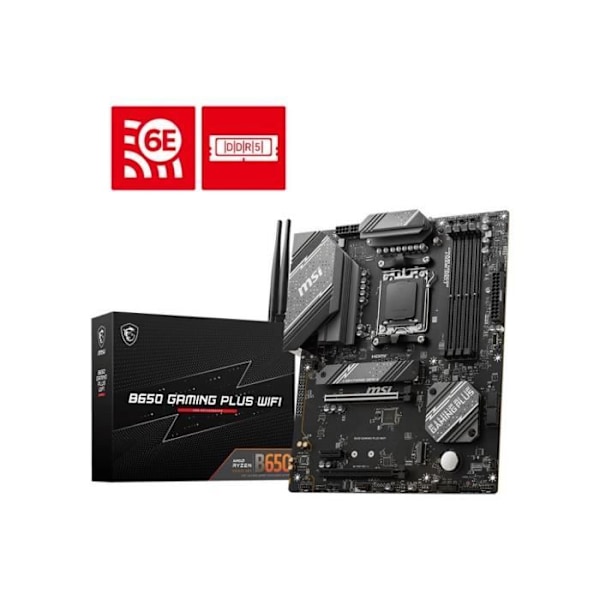 Moderkort - MSI - B650 GAMING PLUS WIFI - DDR5 - Wi-Fi 6E/Bluetooth 5.3