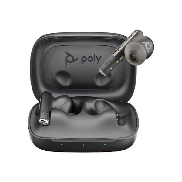 Trådlösa hörlurar - Bluetooth - USB-C via Bluetooth-adapter - HP Inc. - Poly Voyager Free 60 UC - Trådlösa hörlurar med Mi