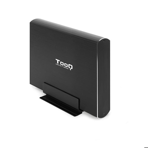 Hårddiskkapsling - TooQ - TQE-3531B - 3,5" - USB 3.0 - Aluminium - Svart Svart