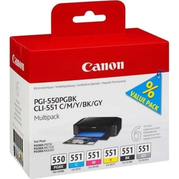 Canon pro bläckstråleskrivare Pixma iP8750 - Upplösning 9600x2400dpi - Skriver ut upp till A3+-format - Anslutningar: wifi och U