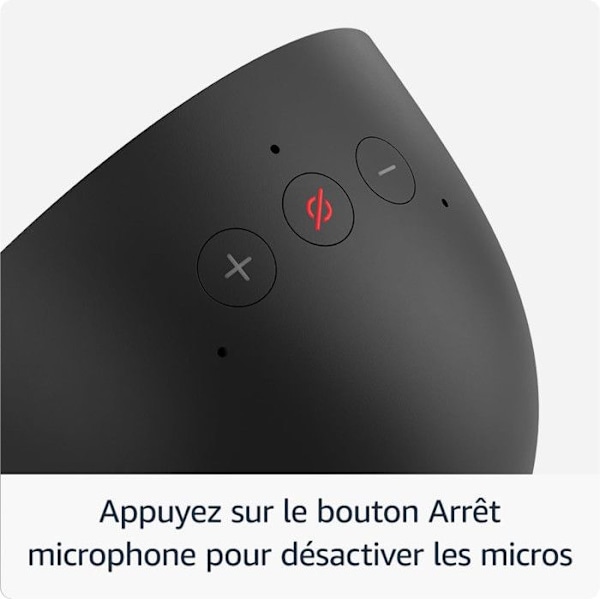 Smart högtalare - AMAZON - Echo Spot (2024) - Svart - Pekskärm - Inbyggd Alexa