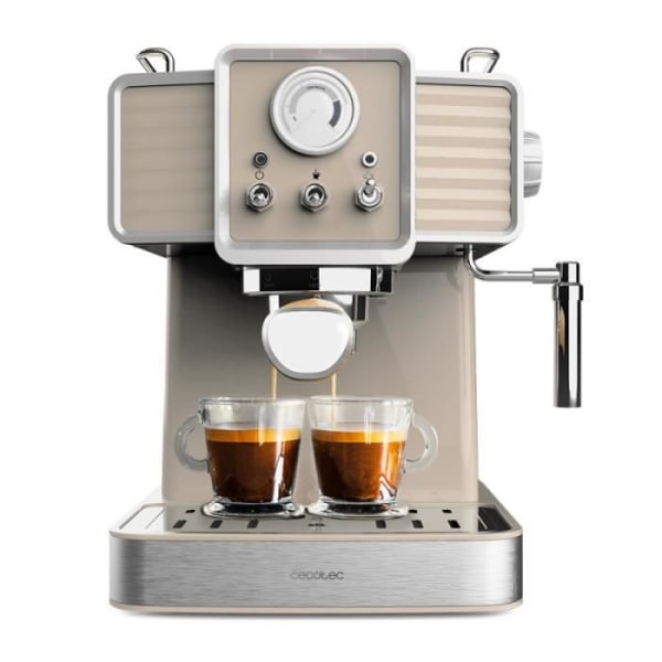 Kaffebryggare Express Power Espresso 20 Tradizionale Light Beige Cecotec
