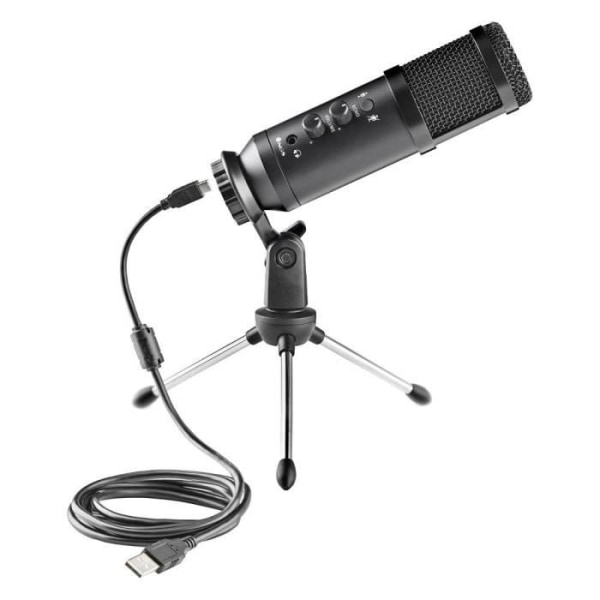 USB-spelmikrofon - NGS - GMICX-110 - Popfilter - Kardiode - Plug & Play