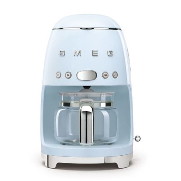 Filterkaffebryggare - SMEG - DCF02PBEU - 10 koppar - 1050W - Azurblå