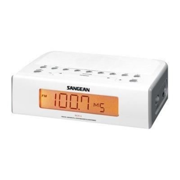Atomic SANGEAN RCR5W digital klockradio - Vit - 10 förprogrammerade stationer
