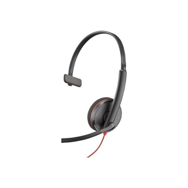 HP Inc. Poly Blackwire 3210 USB-C Headset med tråd - Svart Svart