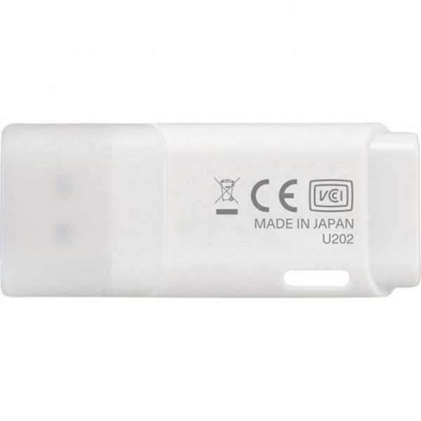 KIOXIA 32GB U202 BLANCO USB 2.0-nyckel - 32 GB lagringskapacitet - USB 2.0-gränssnitt - Kioxia varumärke