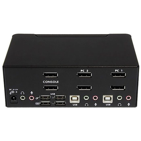 StarTech.com 2-portars DisplayPort KVM-switch med dubbla skärmar - 4K 60Hz (SV231DPDDUA2)