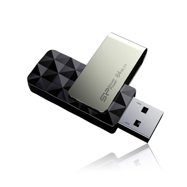 USB 3.0 nyckel SILICON POWER B30 64 GB Svart