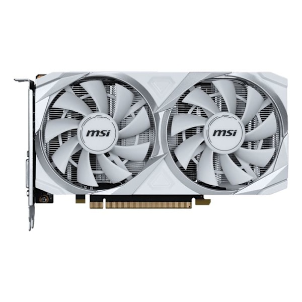 Grafikkort - MSI - VENTUS RTX 3050 2X XS WHITE 8G OC NVIDIA GeForce RTX 3050 8 GB GDDR6 Vit