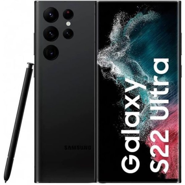 Samsung Galaxy S22 Ultra 5G 8GB/128GB Svart (Phantom Black) Dual SIM SM-S908