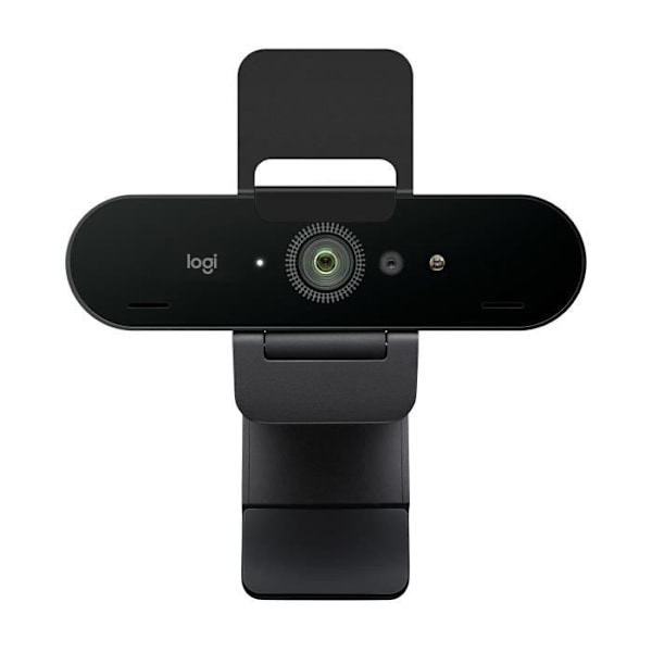 Webbkamera - 4K, Full HD 1080p - Logitech - Brio Stream - 90 FPS - Autofokus - Mikrofon - Svart