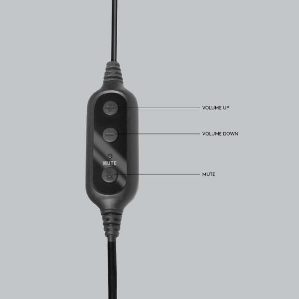 LOGITECH - USB-headset med kabel - 960 - Svart