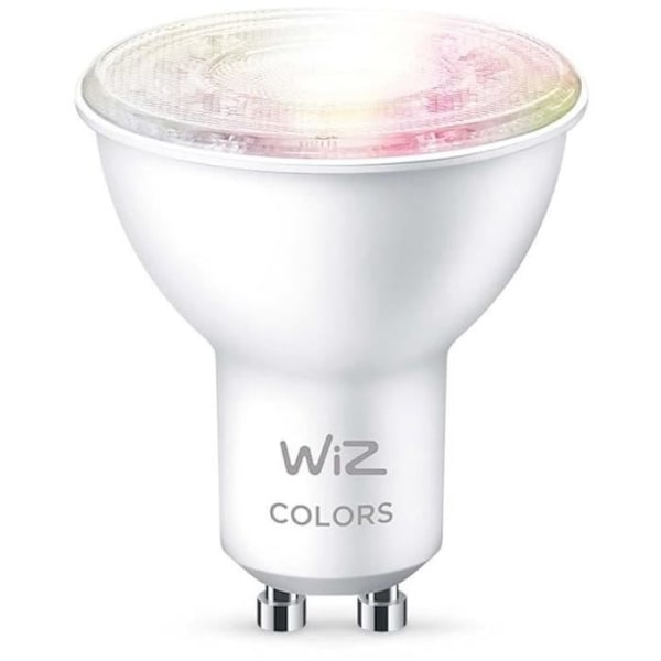 LED-ampull i glas ansluten - WIZ - 929003772322 - GU10 - Motsvarande 50 W - 16 miljoner färger - Wi-Fi/Bluetooth Vit