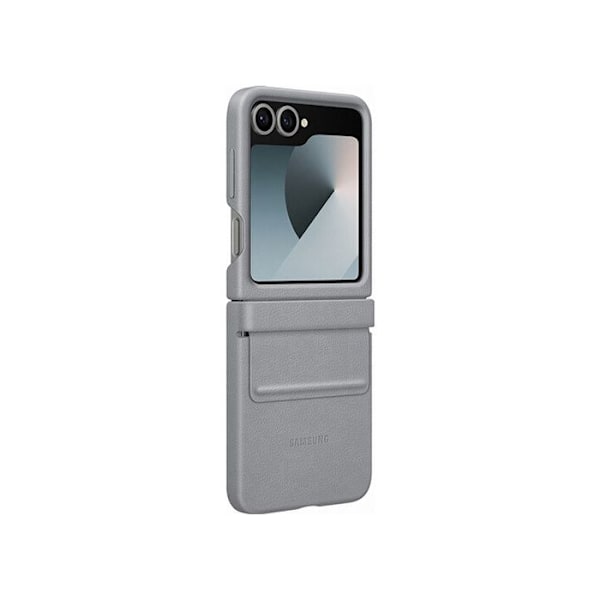 Coque - Kindsuit - Galaxy Z Flip 6 - Äkta läder - Grå - Mjuk Grå
