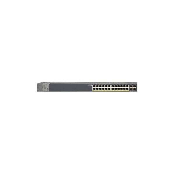 NETGEAR 28-portars Gigabit-switch med Power over Ethernet Plus (PoE+) - Loopback-kontroll - Förenklad hantering