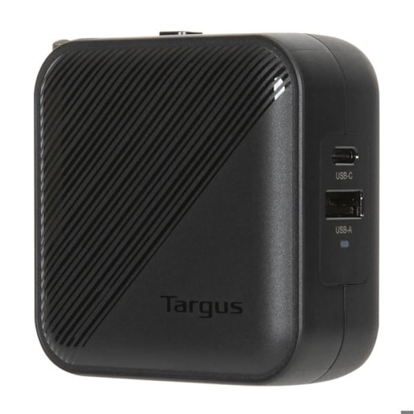 Targus APA803GL, inomhus, AC, Svart TARGUS 65W GAN LADDARE ADAPTER LADDARE - MULTI PORT - MED READAPTER är en