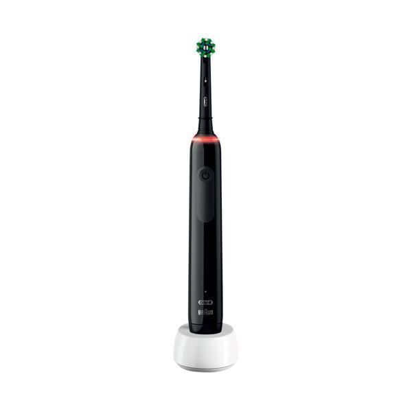Oral-B Series Pro 3 3000 svart elektrisk tandborste med 3 borstlägen, 360o tandköttstryckskontroll,