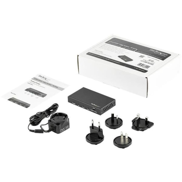 StarTech.com - ST122HD202 - 1 In 4 Out HDMI Splitter - 2 Port 4K 60Hz HDMI 2.0 Splitter - HDR