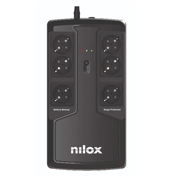 UPS-kontinuitetsgrupp - NILOX - NXGCLIO8501X5V2 - 850 VA - 595 W - Linjeinteraktivitet