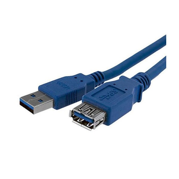 1m SuperSpeed USB 3.0-förlängningskabel - STARTECH - USB A till USB A-förlängning - Svart