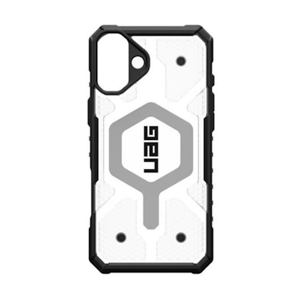 Coque - UAG - iPhone 16 Plus - Antimikrobiell - Förstärkt - Pathfinder Vit/Svart Vit
