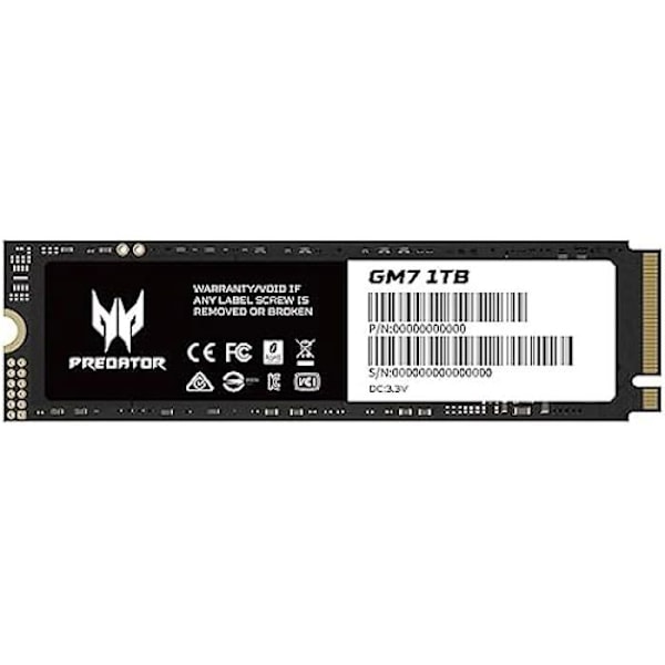 SSD - ACER - PREDATOR GM7 - 1TB - M.2 - PCIe Gen 4x4 - 7200 MB/s
