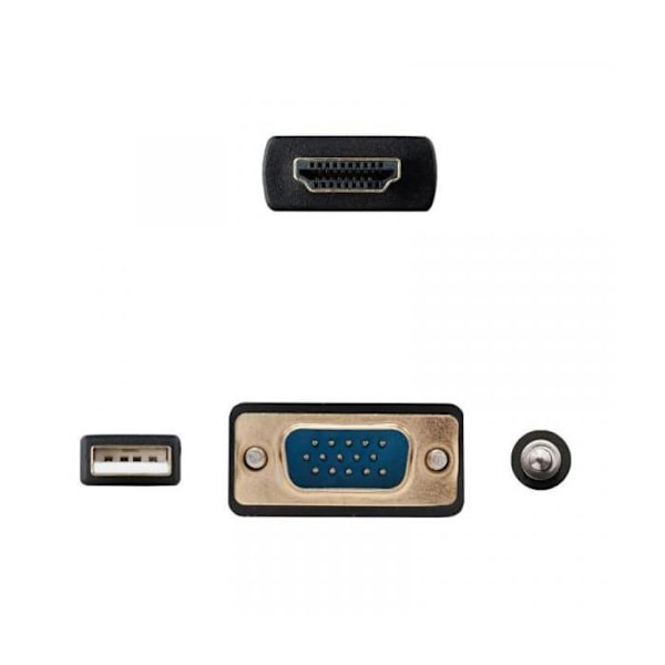 Konverter Nanocable HDMI till VGA-Jack-USB, 1,8 m