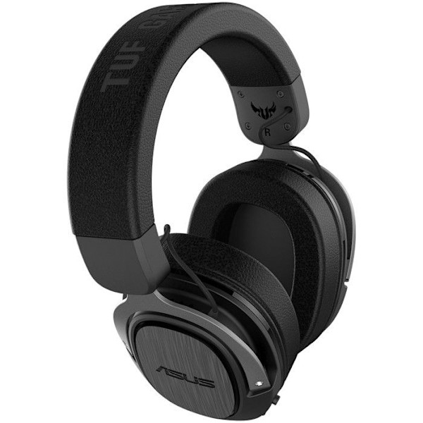 Gaming Headset - Asus - TUF H3 Wireless - 7.1 Surround Sound - Infällbar mikrofon - 15 timmars batteritid Svart