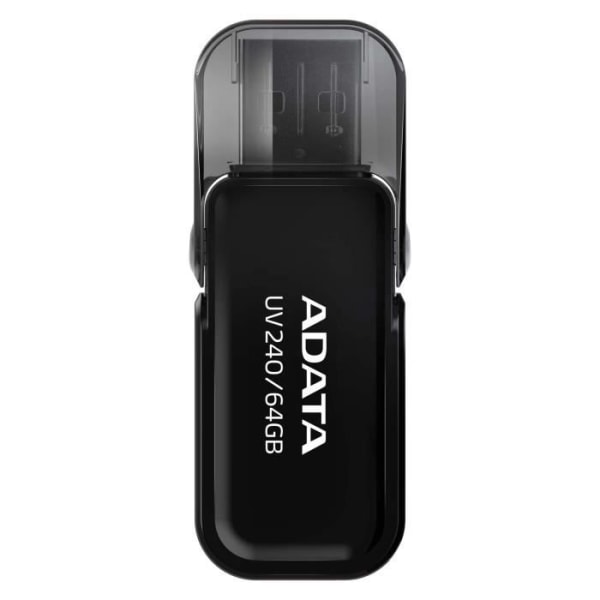 ADATA UV240 USB-minne - 64 GB - USB 2.0 - Cap - Svart