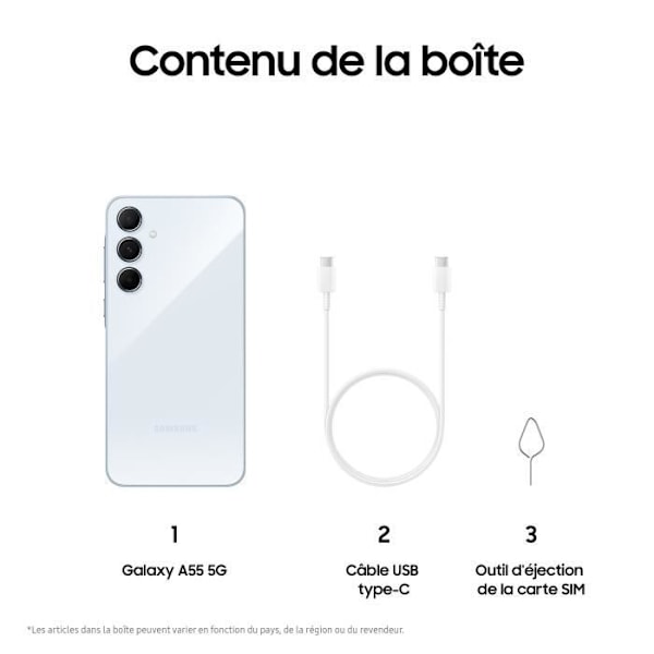 Samsung Galaxy A55 Smartphone 128 GB 5G Blå Blå