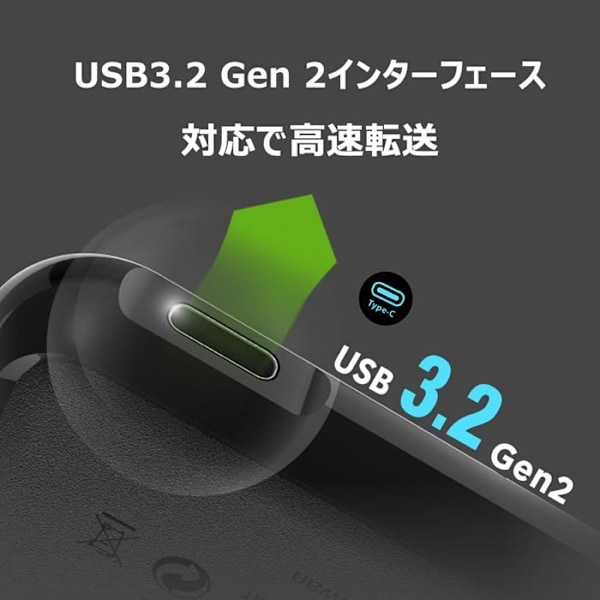 Silicon Power Portable SSD-hårddisk - 1TB - USB-C - Svart