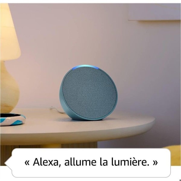 Alexa Echo Pop - Kompakt Bluetooth- och Wi-Fi-ansluten högtalare med rikt ljud, med Alexa - Antracit