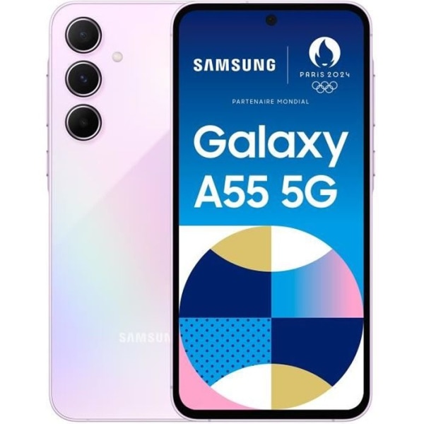 SAMSUNG Galaxy A55 5G Smartphone 128GB lila