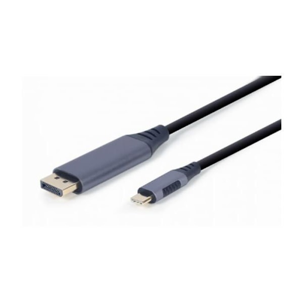 GEMBIRD videokabel och adapter 1,8 m USB Type-C DisplayPort Svart, Grå - CC-USB3C-DPF-01-6
