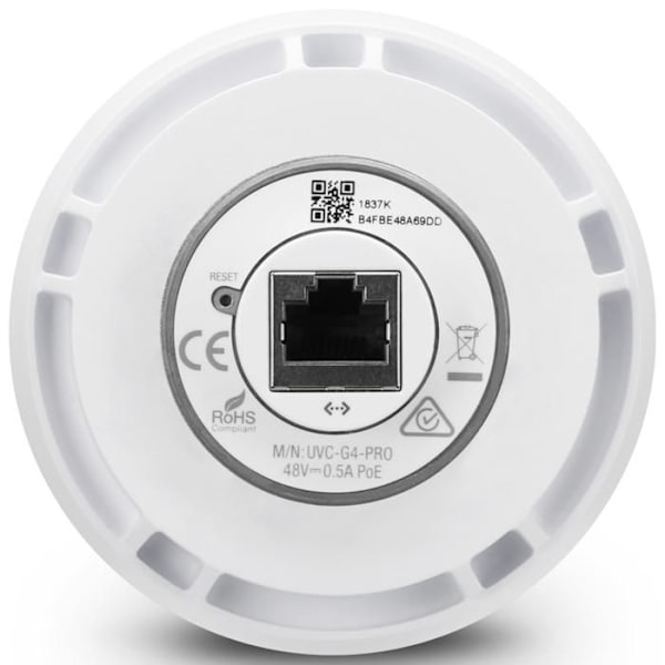 Ubiquiti Networks UVC-G4-PRO säkerhetskamera IP-säkerhetskamera inomhus och utomhus Pod Tak/vägg 3840 x 2160 pixlar Vit