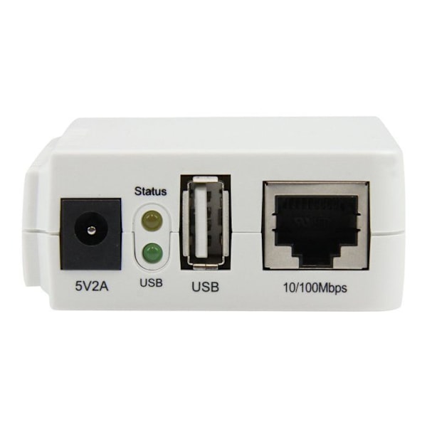 STARTECH USB 2.0 Wireless N Print Server - 10/100 Mb/s Ethernet-port - 802.11 b/g/n och 150 Mb/s - Vit