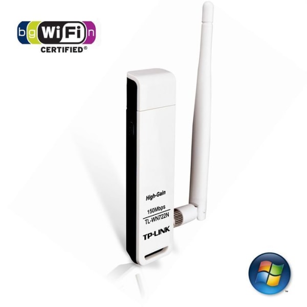 TP-LINK 150 Mbps High Gain USB WiFi USB-dongel -WN722N
