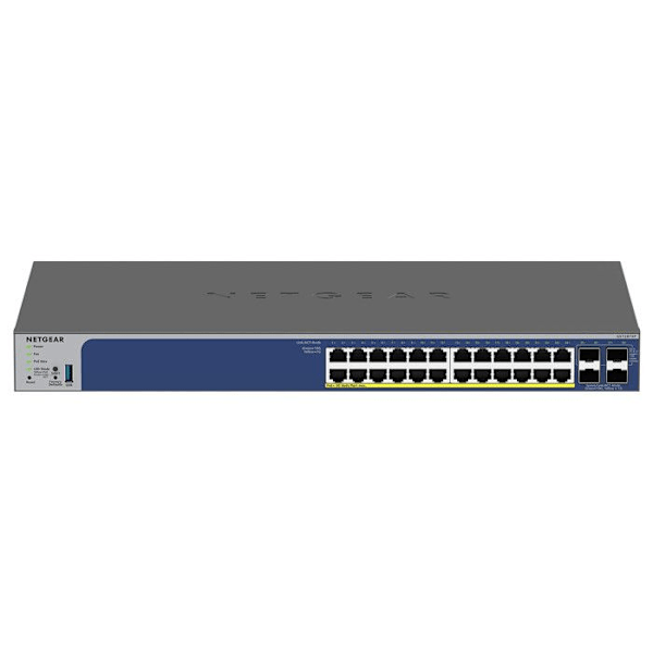 NETGEAR 24P GE POE+ Smart Switch Svart