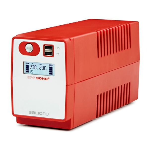 SALICRU SPS 650 SOHO inverter - Line-interactive - 650VA - 3 IEC-uttag - 2 års garanti