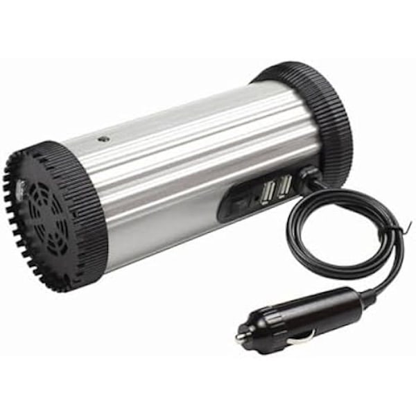 Strömomvandlare - GEMBIRD - Strömomvandlare 12V till 230V (150Watt) Svart, Grå
