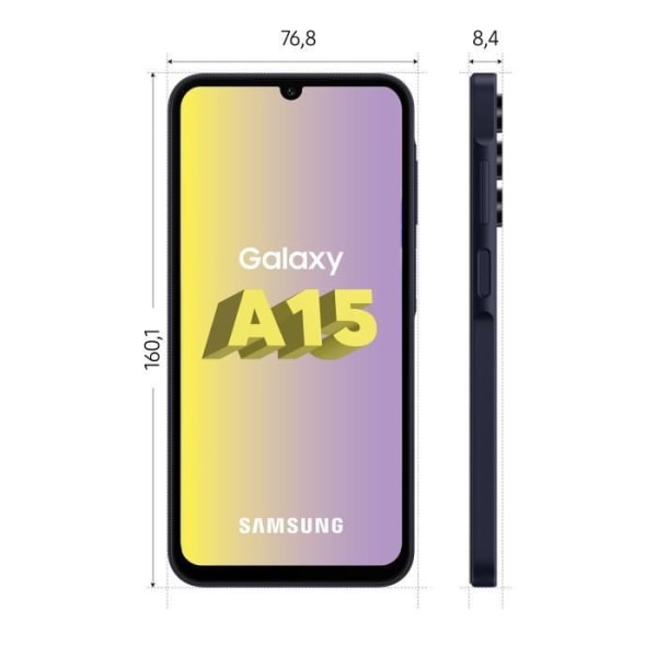 SAMSUNG Galaxy A15 Smartphone 128GB Midnattsblå Midnattsblå