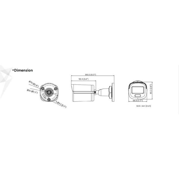 Övervakningskamera HIKVISION DS-2CD1027G0-L(2,8 mm)(C) N/A N/A 1920 x 1080 pixlar N/A