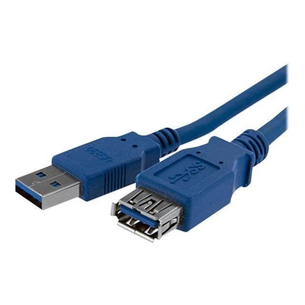 1m SuperSpeed USB 3.0-förlängningskabel - STARTECH - USB A till USB A-förlängning - Svart