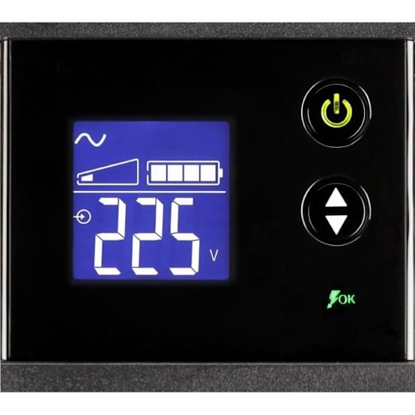 Inverter - EATON - Ellipse PRO 1200 USB IEC - 1200VA - 8 IEC-uttag - LCD-skärm