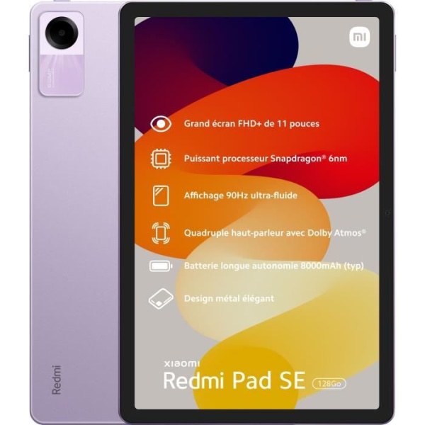 XIAOMI Redmi Pad SE 4 Tablet - 11" - 128GB - Lavendelviolett