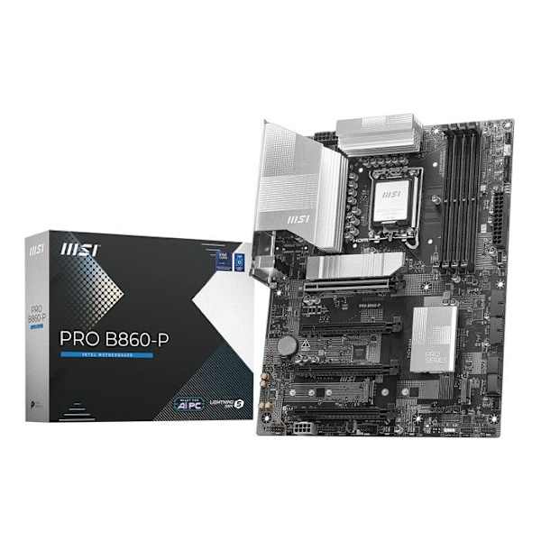 Moderkort ATX - MSI - PRO B860-P - Sockel 1851 - Wi-Fi 7 - 64 GB RAM Max