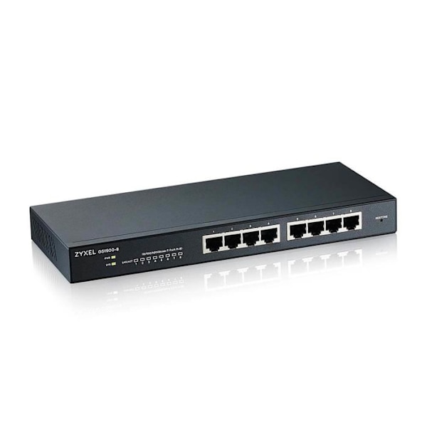 Autonom switch - ZYXEL - GS1900-8 - 8 portar RJ-45 - Gigabit Ethernet - Utan fläkt