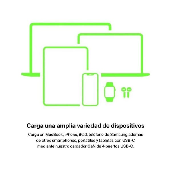 Laddare - Belkin - DOCK 108W - 4 portar - USB-C och USB-A - Intelligent strömdelning