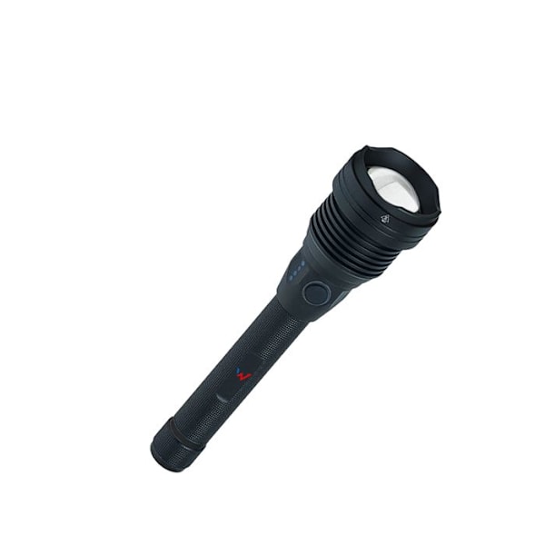 Wonder Wt60001W - Uppladdningsbar LED-ficklampa 6000 lumen 16 cm med power bank-funktion USB-A 2x2200 mAh (Svart)